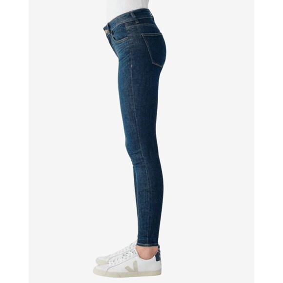 DL1961 Wooster Womens Skinny Jeans Size 23 Dark Wash Stretch Denim Florence Mid - Picture 3 of 11